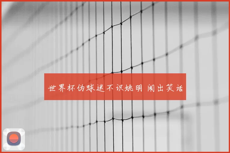 世界杯伪球迷不识姚明 闹出笑话